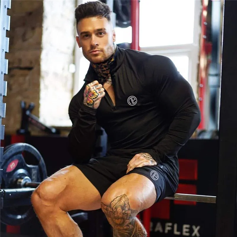 Long-sleeved Camouflage Fitness Spring Self-cultivation T-shirt Leisure Gym Fitness Quick-drying Sports Fashion Tops