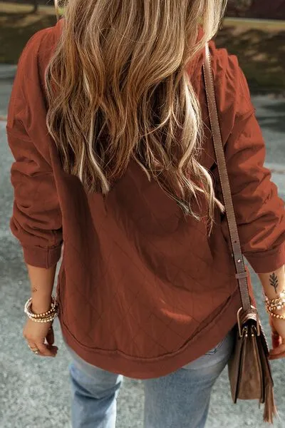Lou Drawstring Kangaroo Pocket Dropped Shoulder Hoodie
