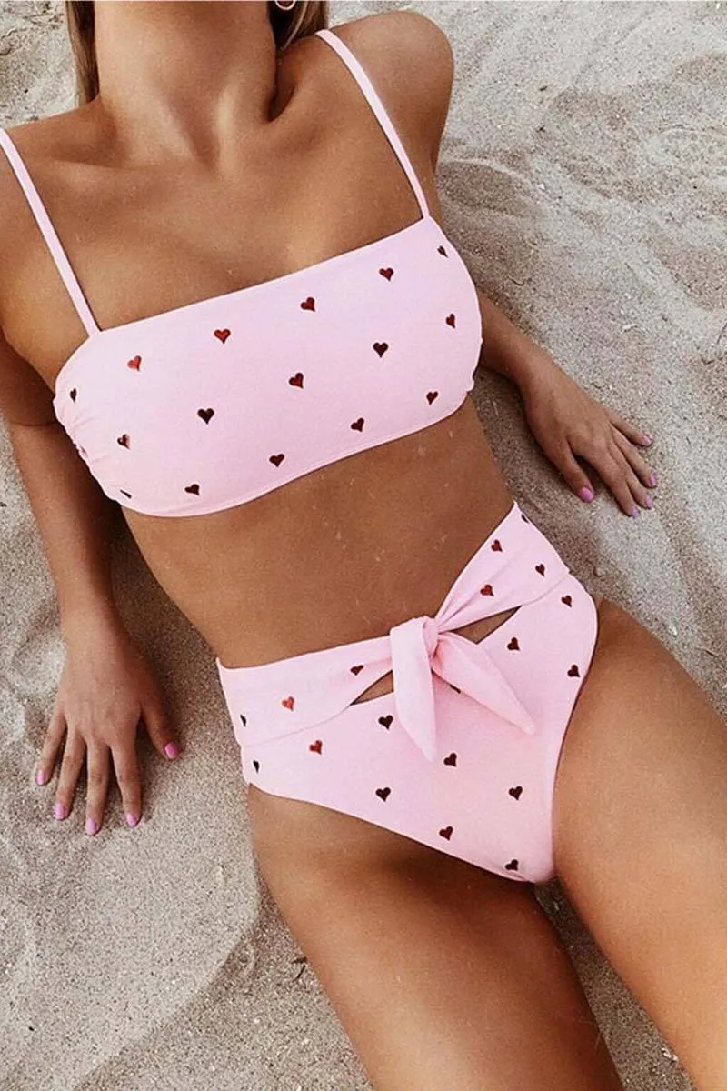 Love Printed Swimsuit Woman