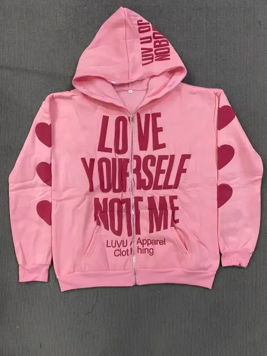 Love Yourself Not Me Zip-Up