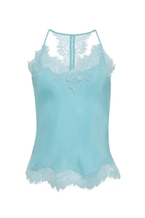 Lucy Crop Cami Tiffany Turquoise