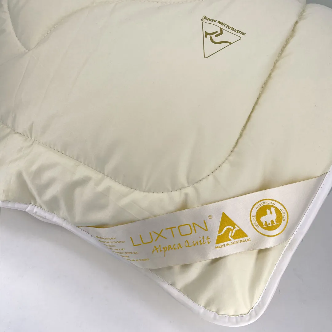 Luxton Premium 100% Alpaca 500GSM Quilt