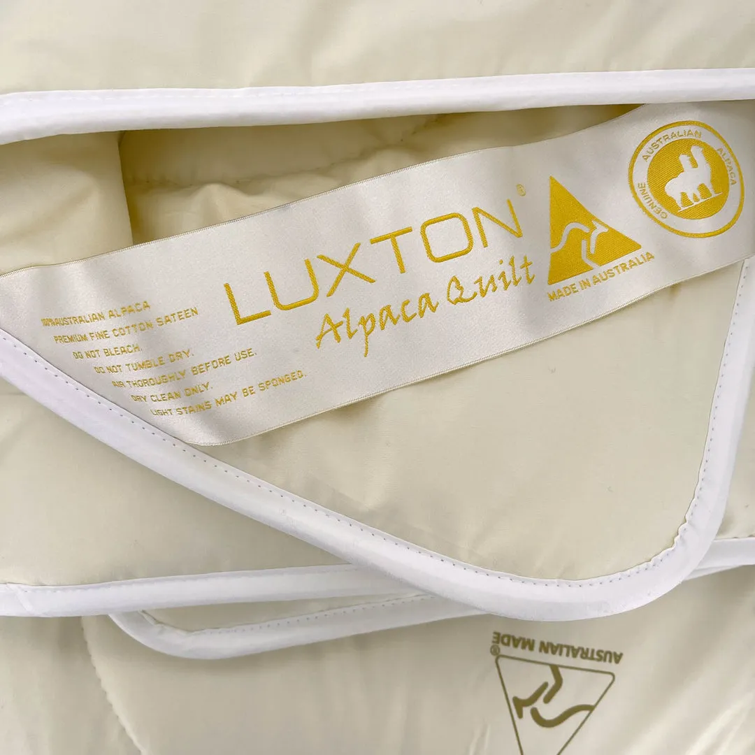 Luxton Premium 100% Alpaca 500GSM Quilt