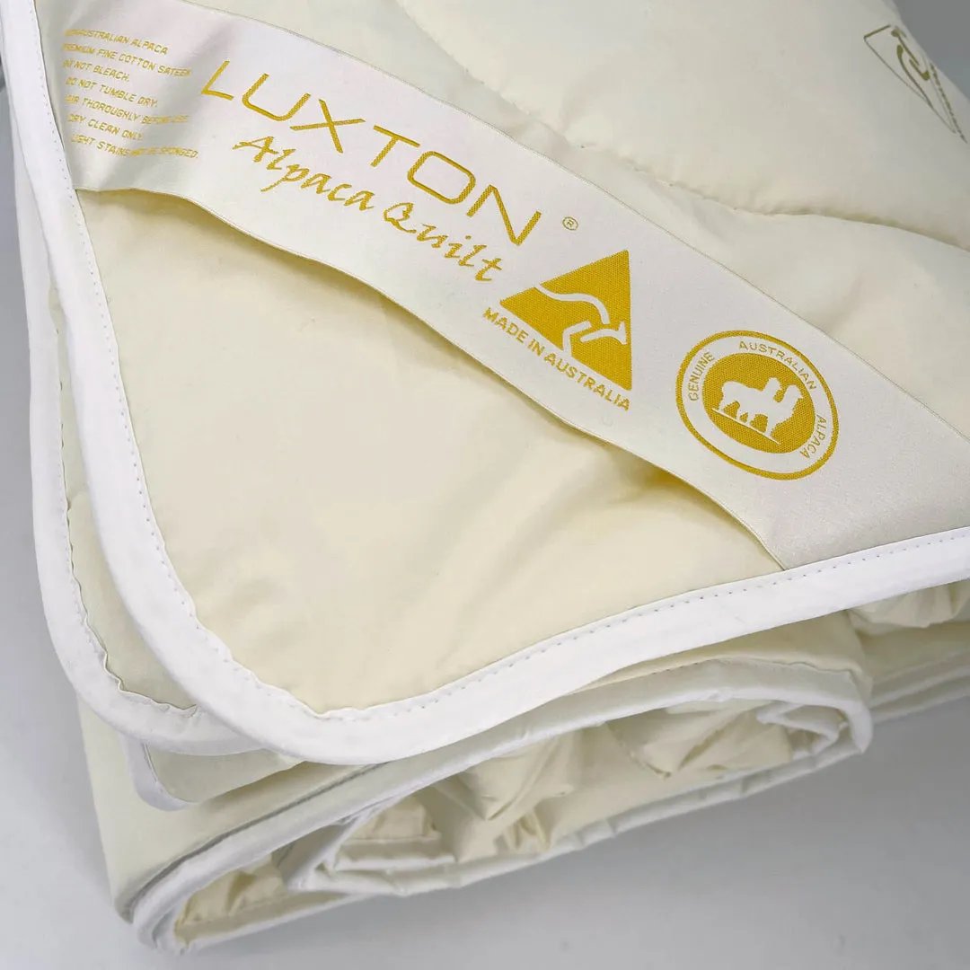 Luxton Premium 100% Alpaca 500GSM Quilt