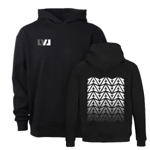 LVL UP Hoody - "Logo Wall" Black