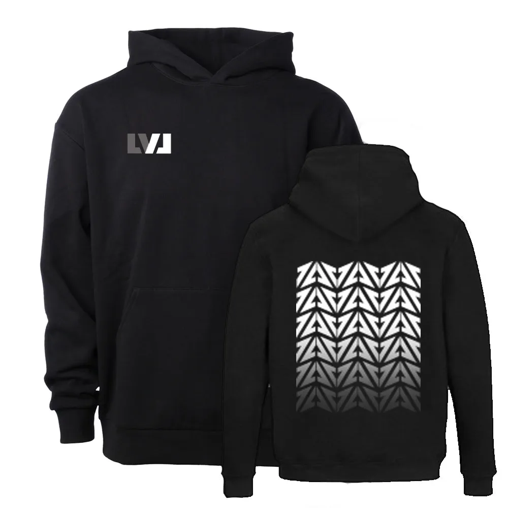 LVL UP Hoody - "Logo Wall" Black