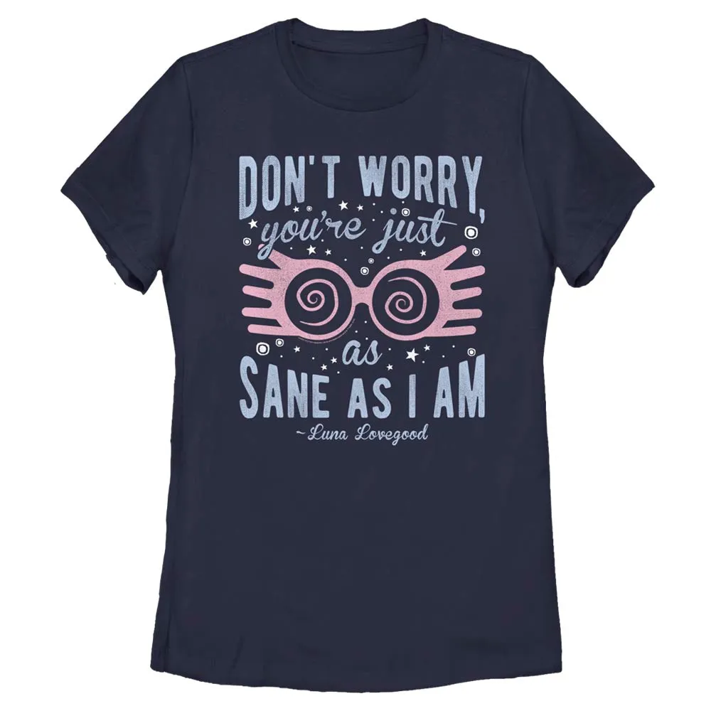 Mad Engine Harry Potter Just As Sane As Luna Women's T-Shirt