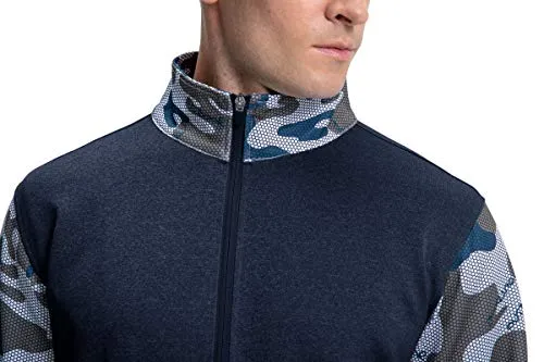 MAGNIVIT Men's 2 Piece Tracksuit Set Athletic Sports Casual Full Zip Active wear Blue