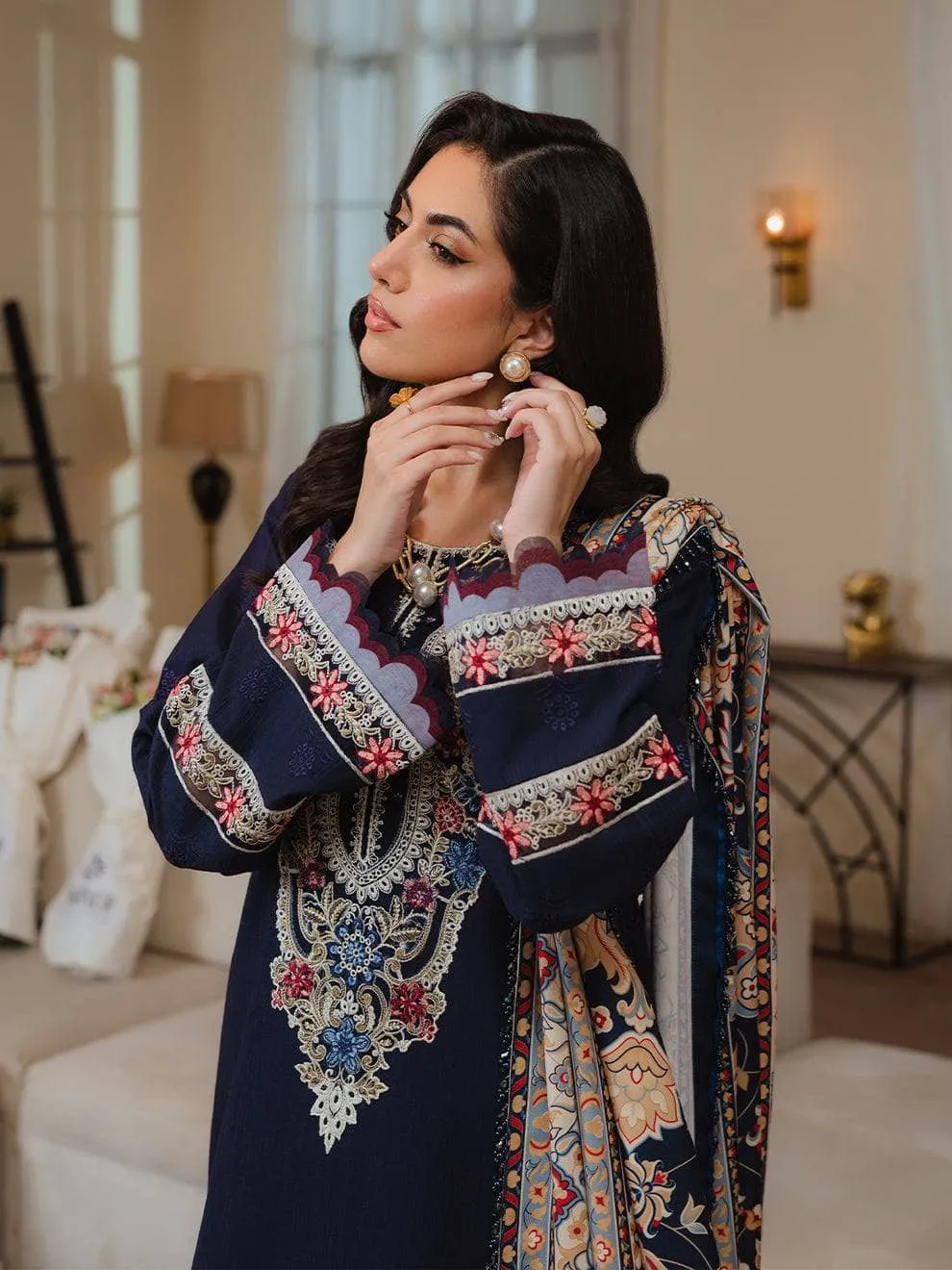 Mahnur Khaddar Silk Wool Shawls