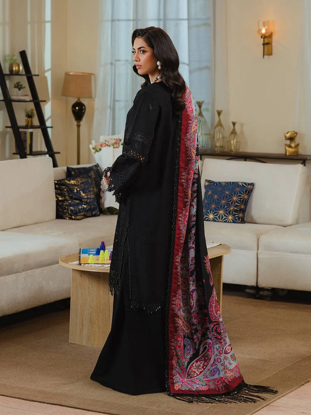 Mahnur Khaddar Silk Wool Shawls
