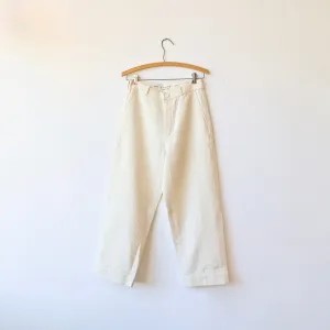 Maku Kai Pants - Quilted Cream Cotton/Wool