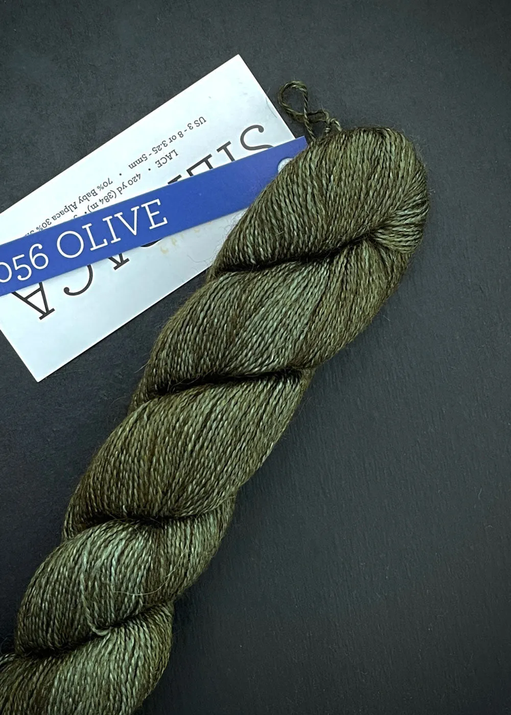 Malabrigo. Silkpaca 2ply, Olive