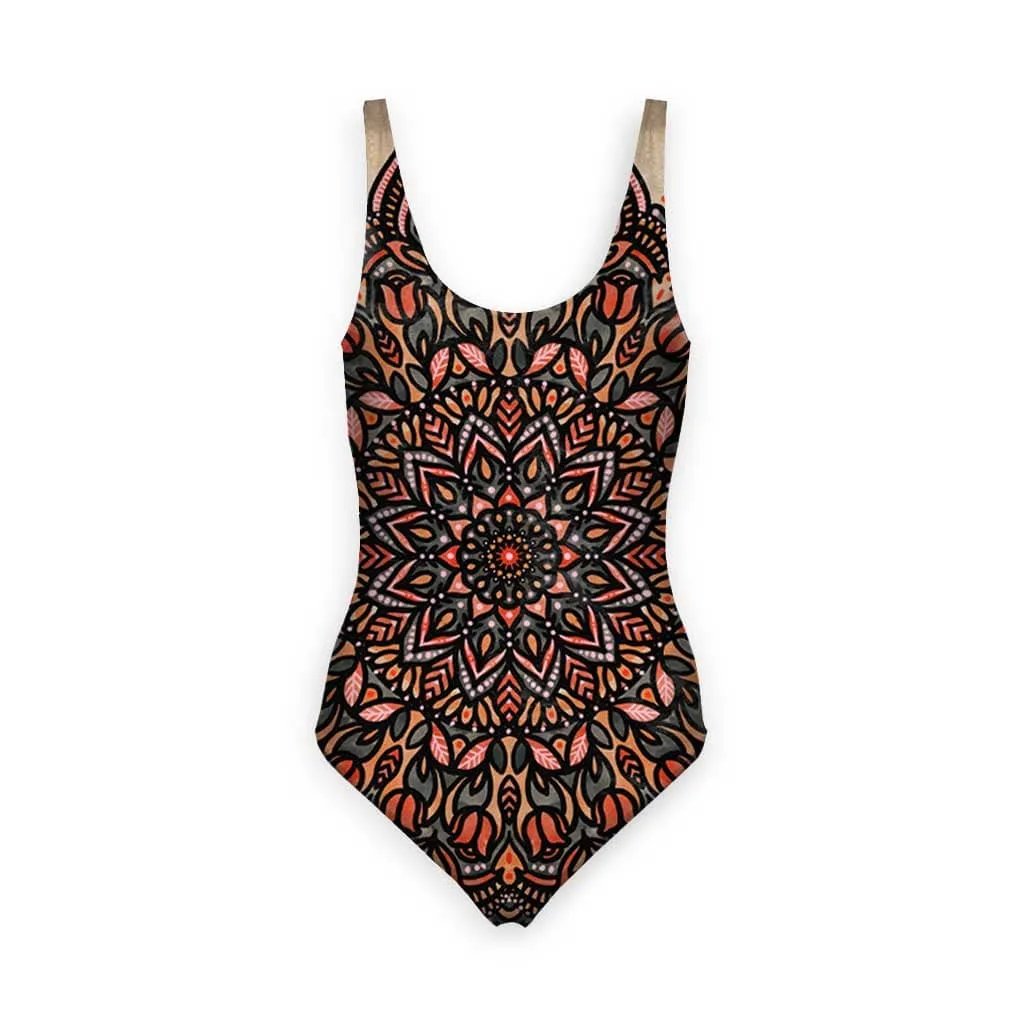 Mandala Women's One Piece Swimsuit