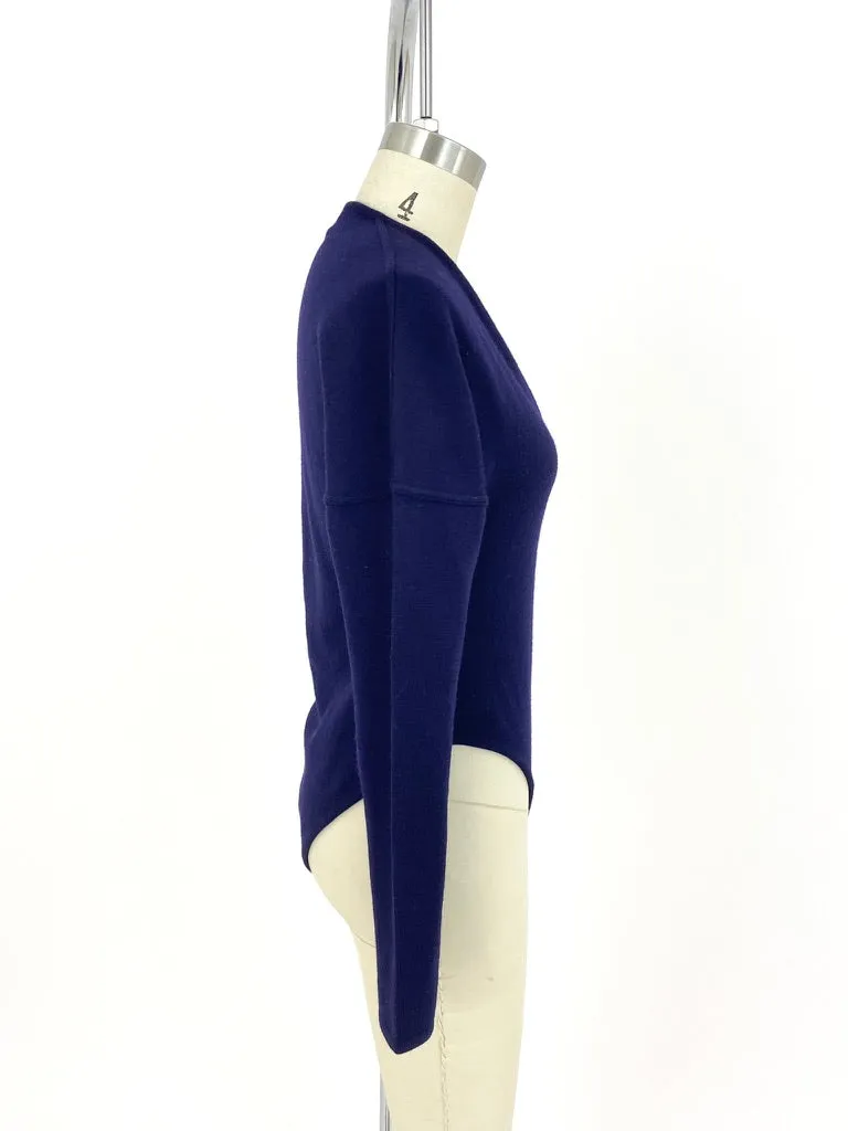 Marc Audibet Wool Knit Bodysuit