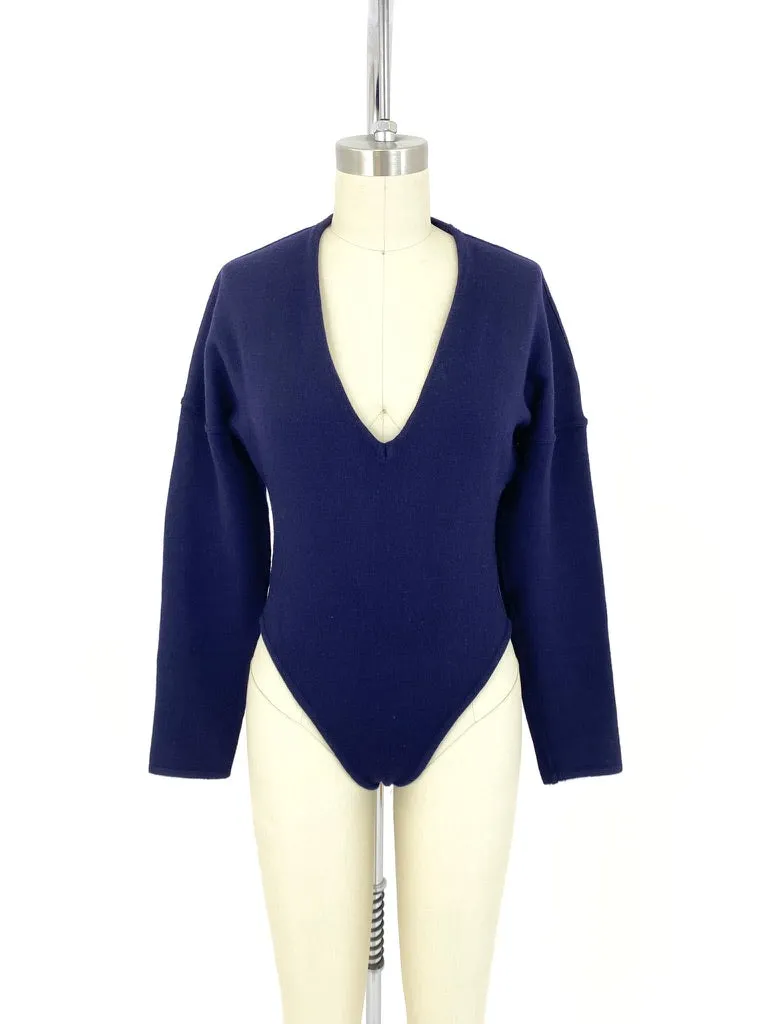 Marc Audibet Wool Knit Bodysuit