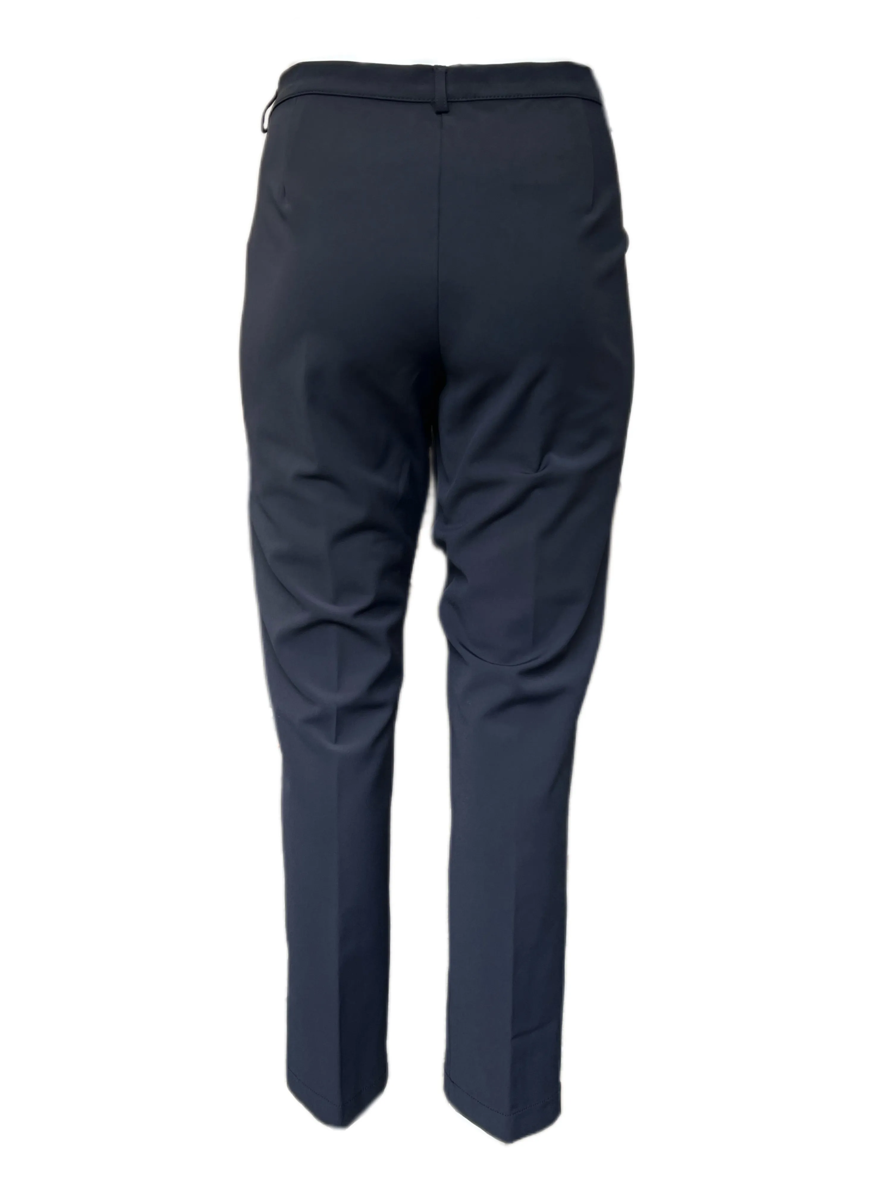Marina Rinaldi Women's Navy Ravenna Straight Leg Pants NWT