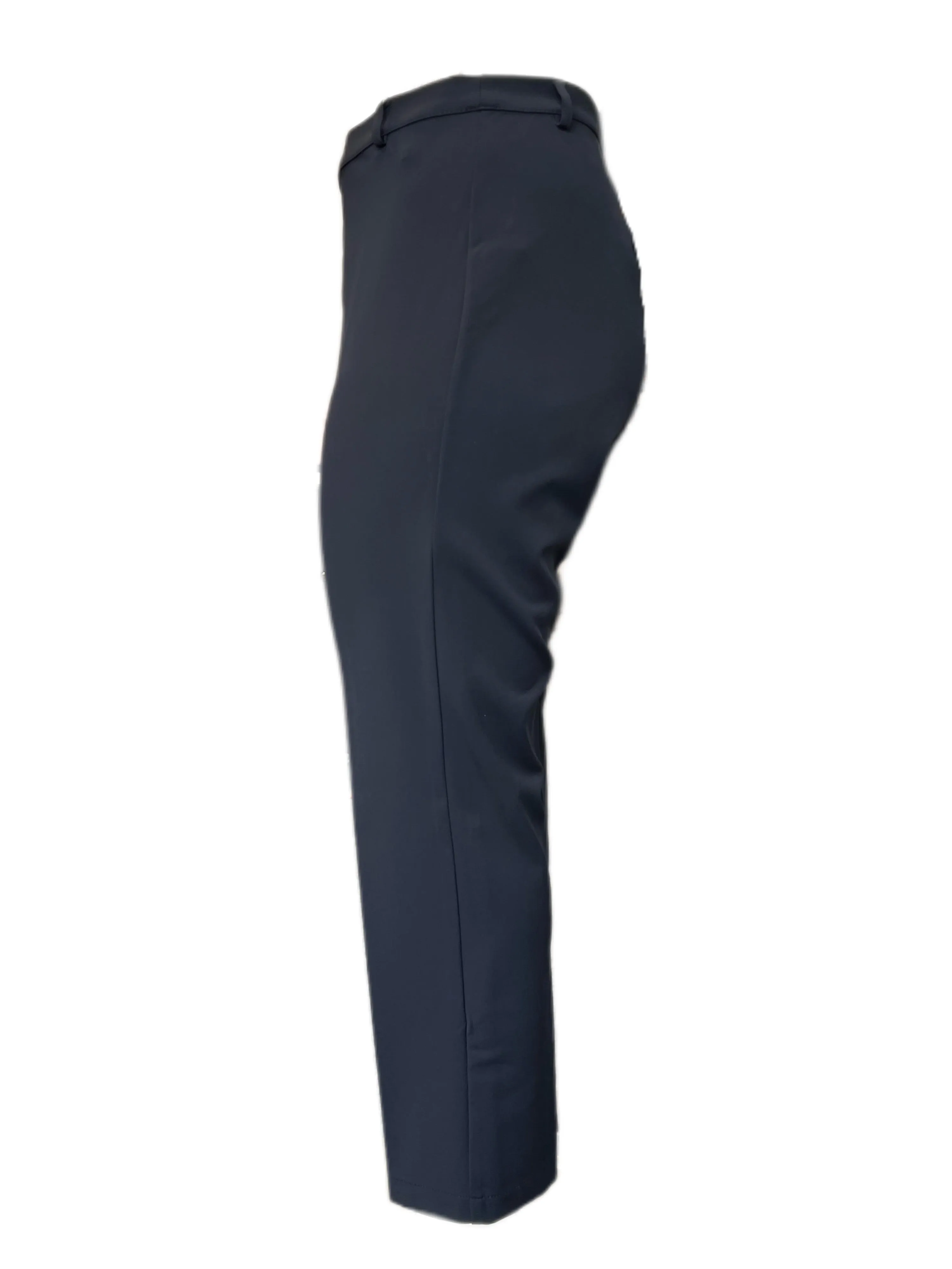 Marina Rinaldi Women's Navy Ravenna Straight Leg Pants NWT