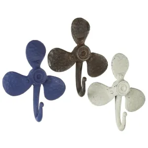 Marine Propeller Cast Iron Wall Hook | 7-1/2-in
