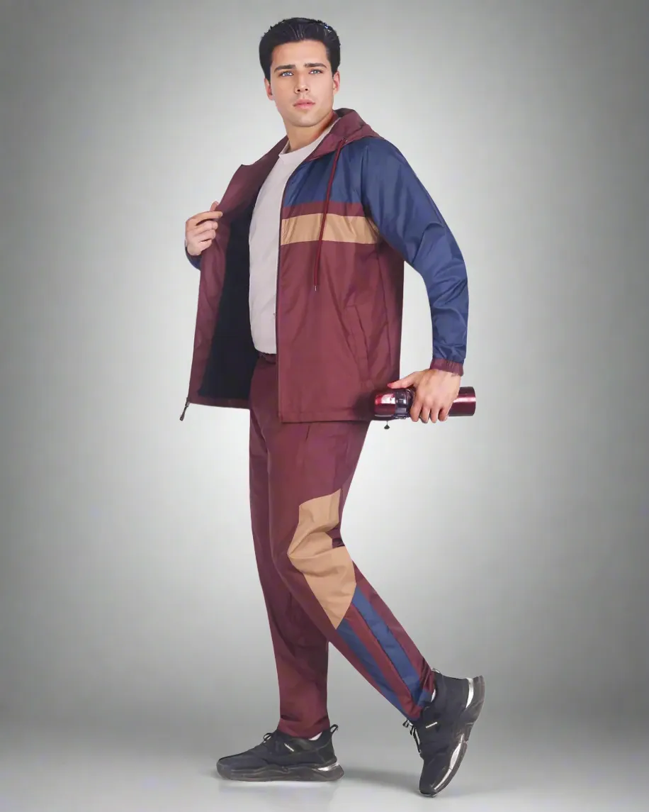 Men’s Active 2-Piece Ridge Windbreaker Tracksuit Matching Set