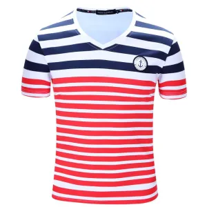 Men's Fashion Striped Tee