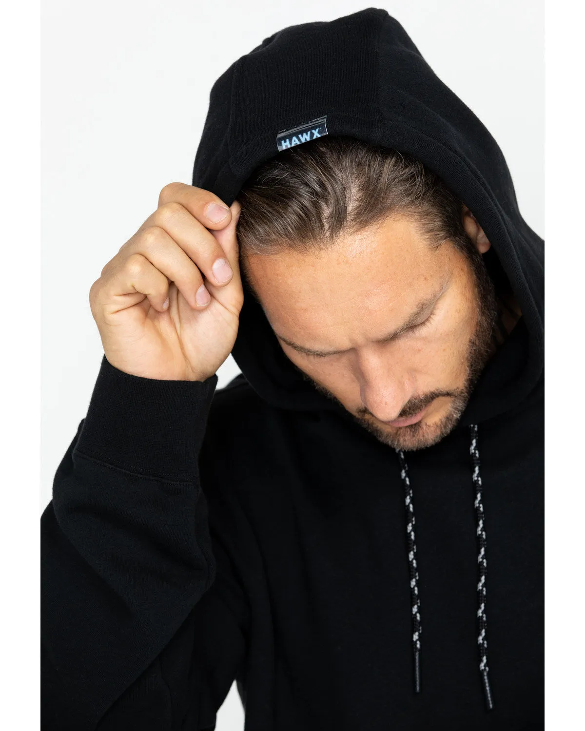 Men's Logo Sleeve Hooded Work Sweatshirt - Big
