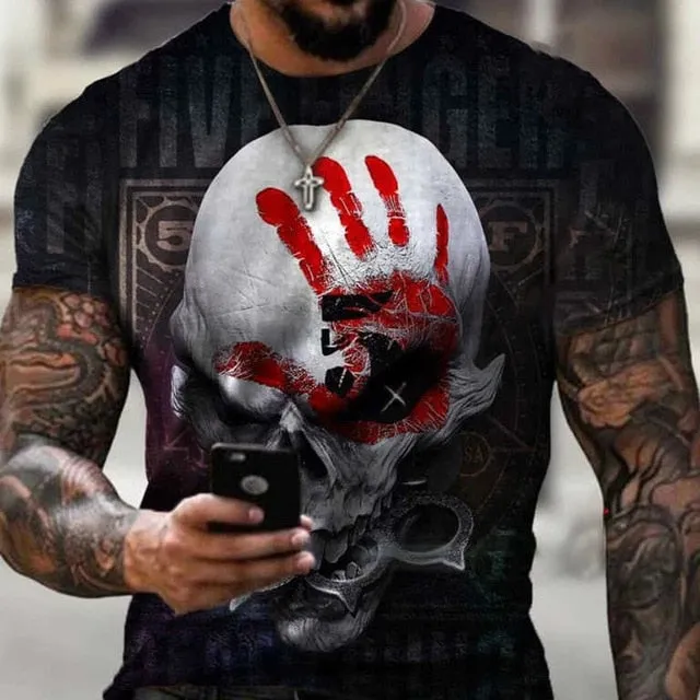 Men's T-shirt round neck short sleeve