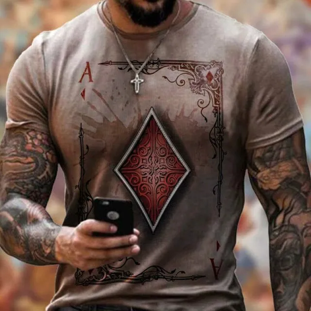 Men's T-shirt round neck short sleeve