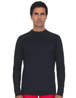Men's  Thermal Pullover Top - Black