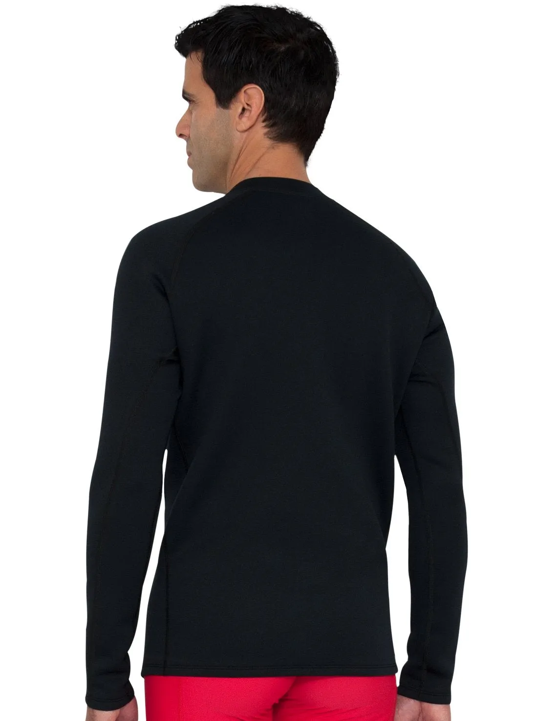Men's  Thermal Zip Top - Black