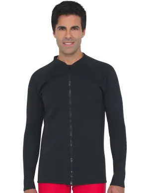Men's  Thermal Zip Top - Black