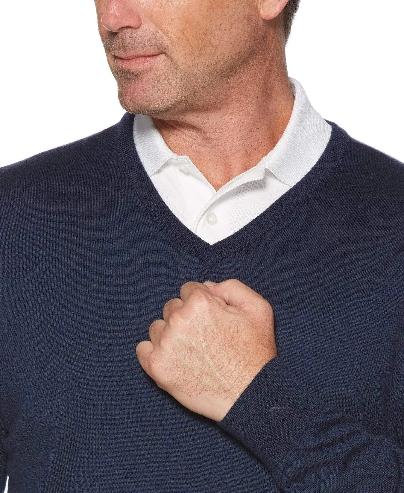 Mens V-Neck Merino Sweater