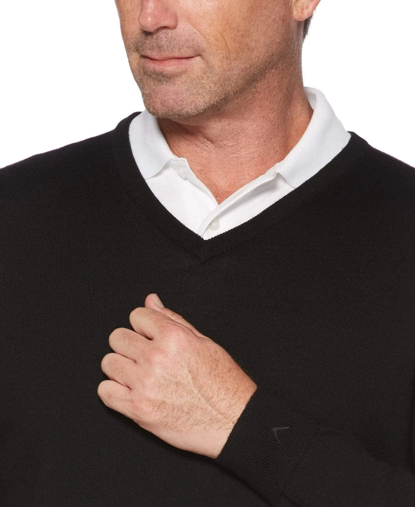 Mens V-Neck Merino Sweater