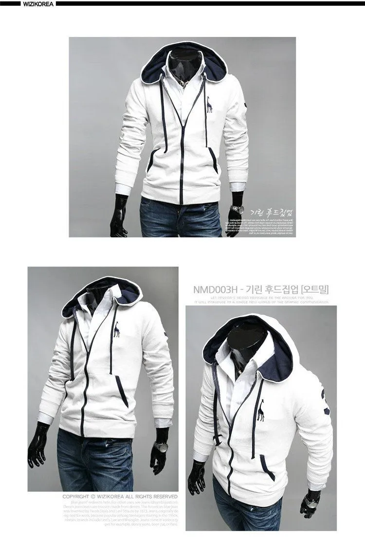 Men's Zip Up Hoodie Up To 3XL