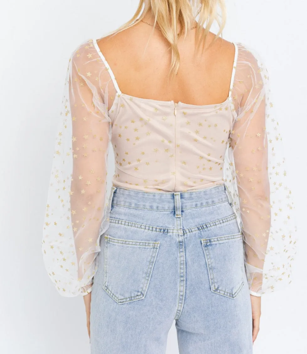 Mesh Star Bodysuit
