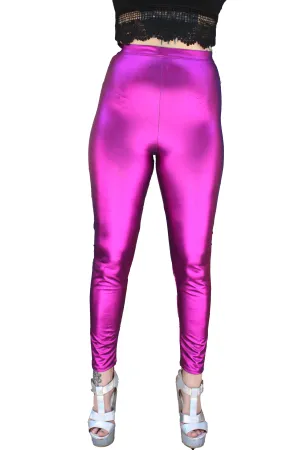 Metallic Purple Leggings