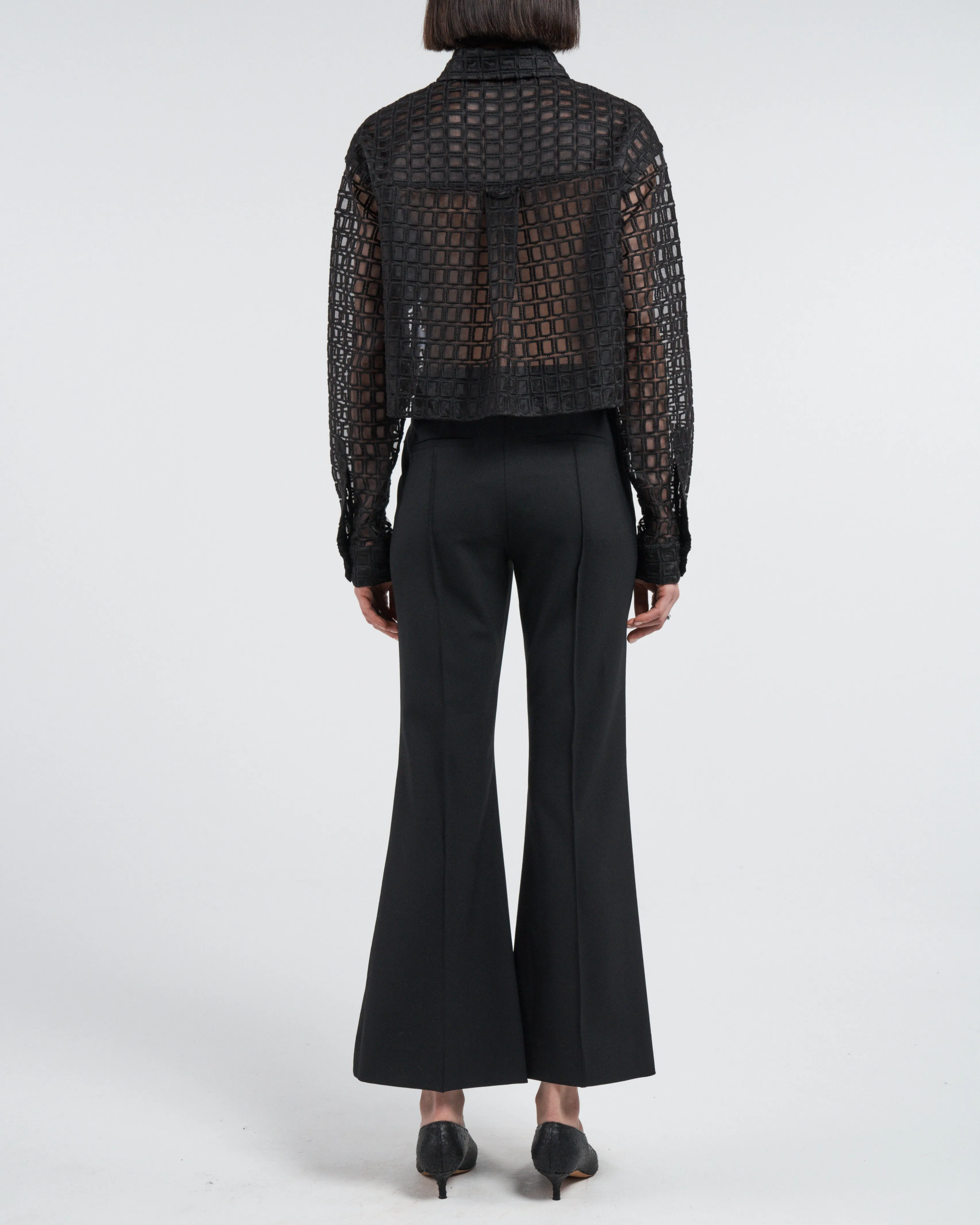 Mid Rise Flare in Black