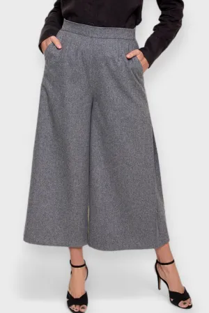 Milan Gray Wide-Leg Pants