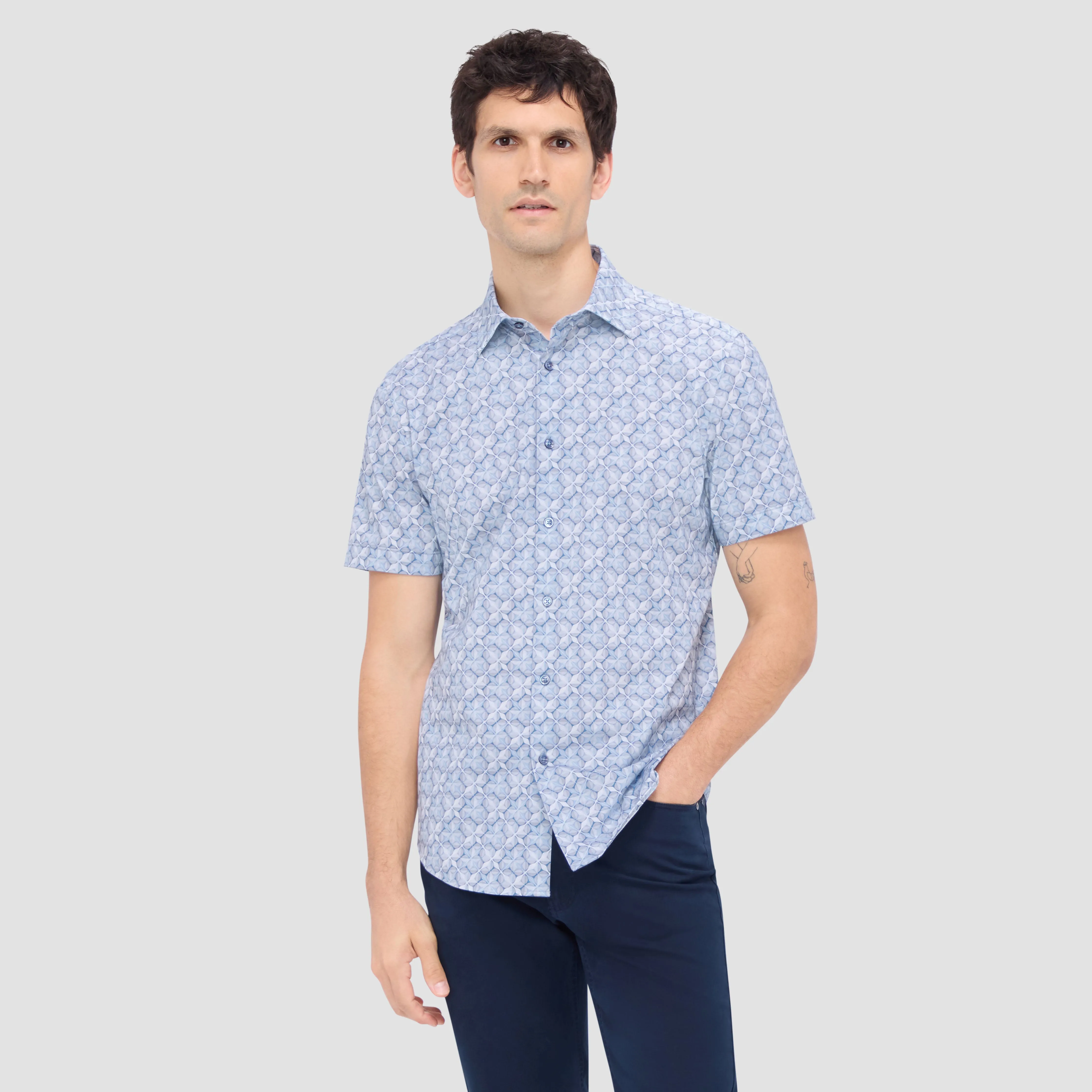 Miles Abstract OoohCotton Short Sleeve Shirt