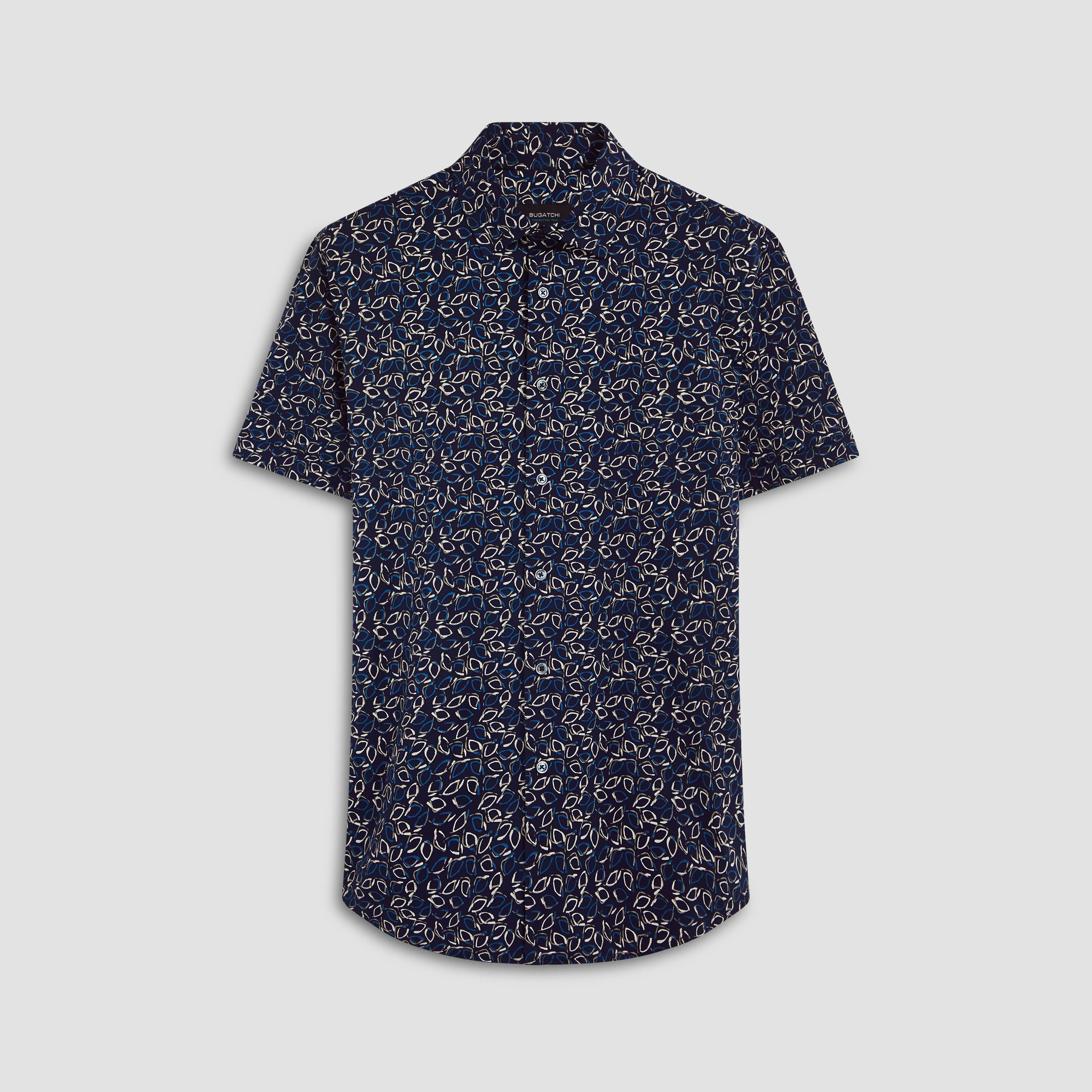 Miles Abstract Print OoohCotton Short Sleeve Shirt