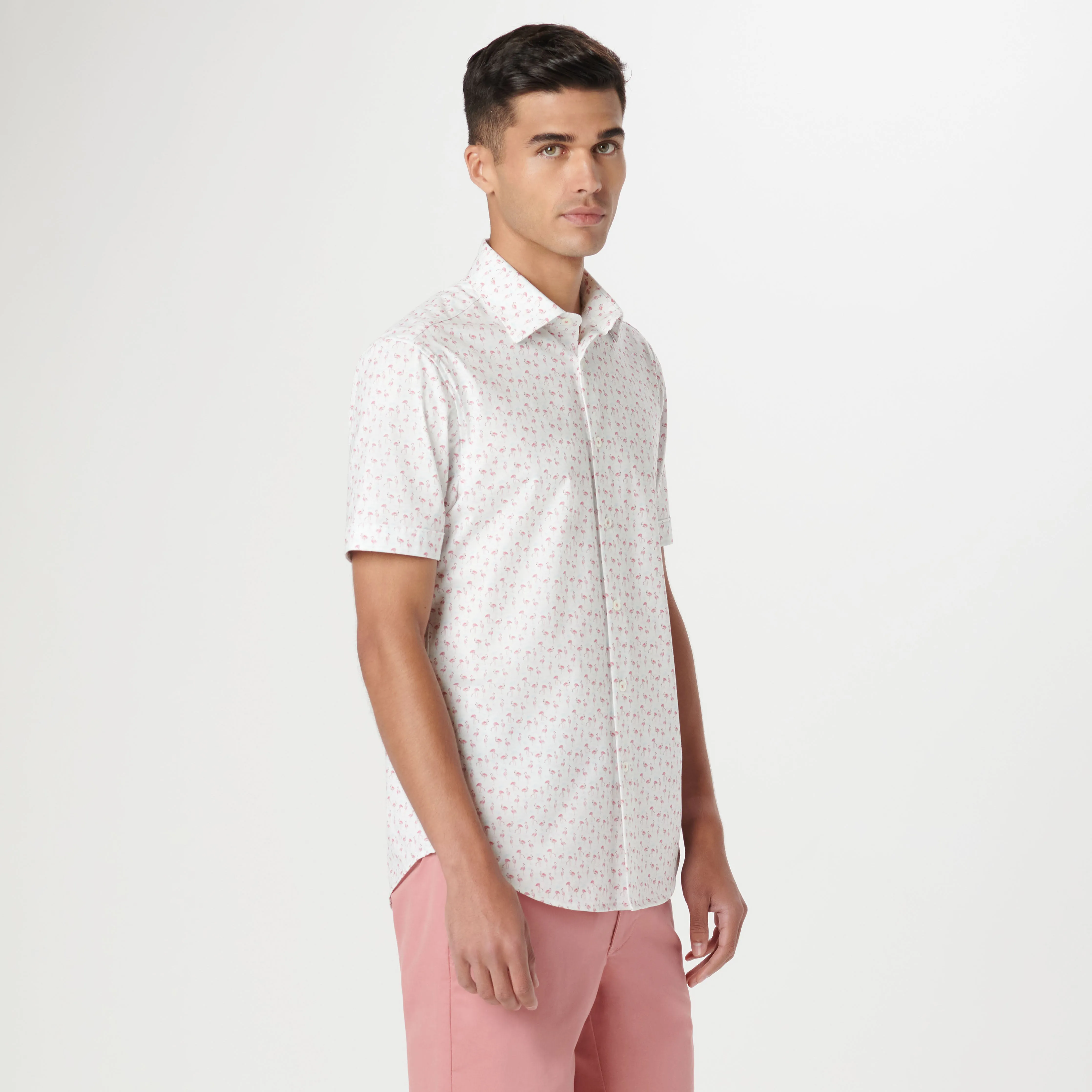 Miles Flamingo OoohCotton Short Sleeve Shirt