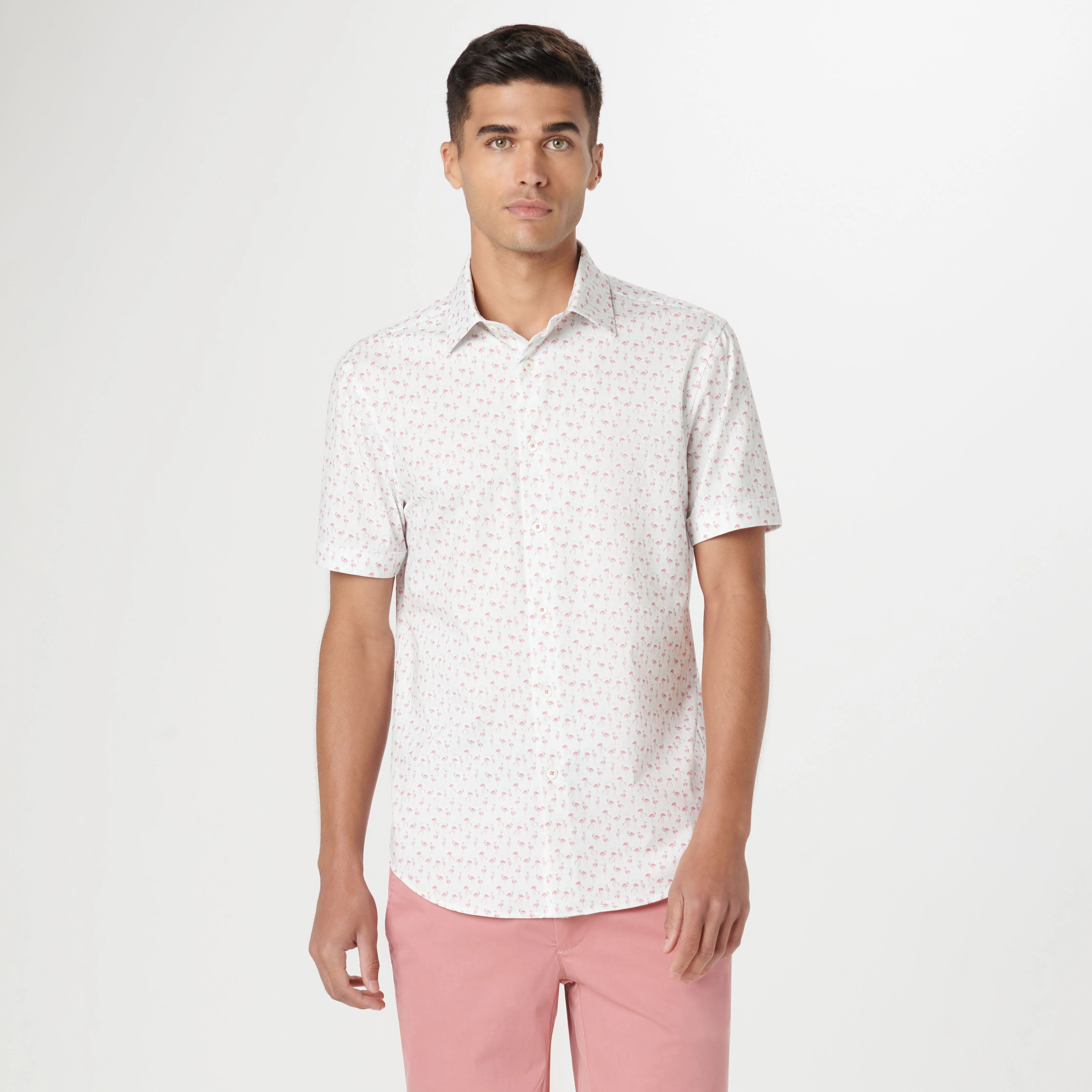 Miles Flamingo OoohCotton Short Sleeve Shirt