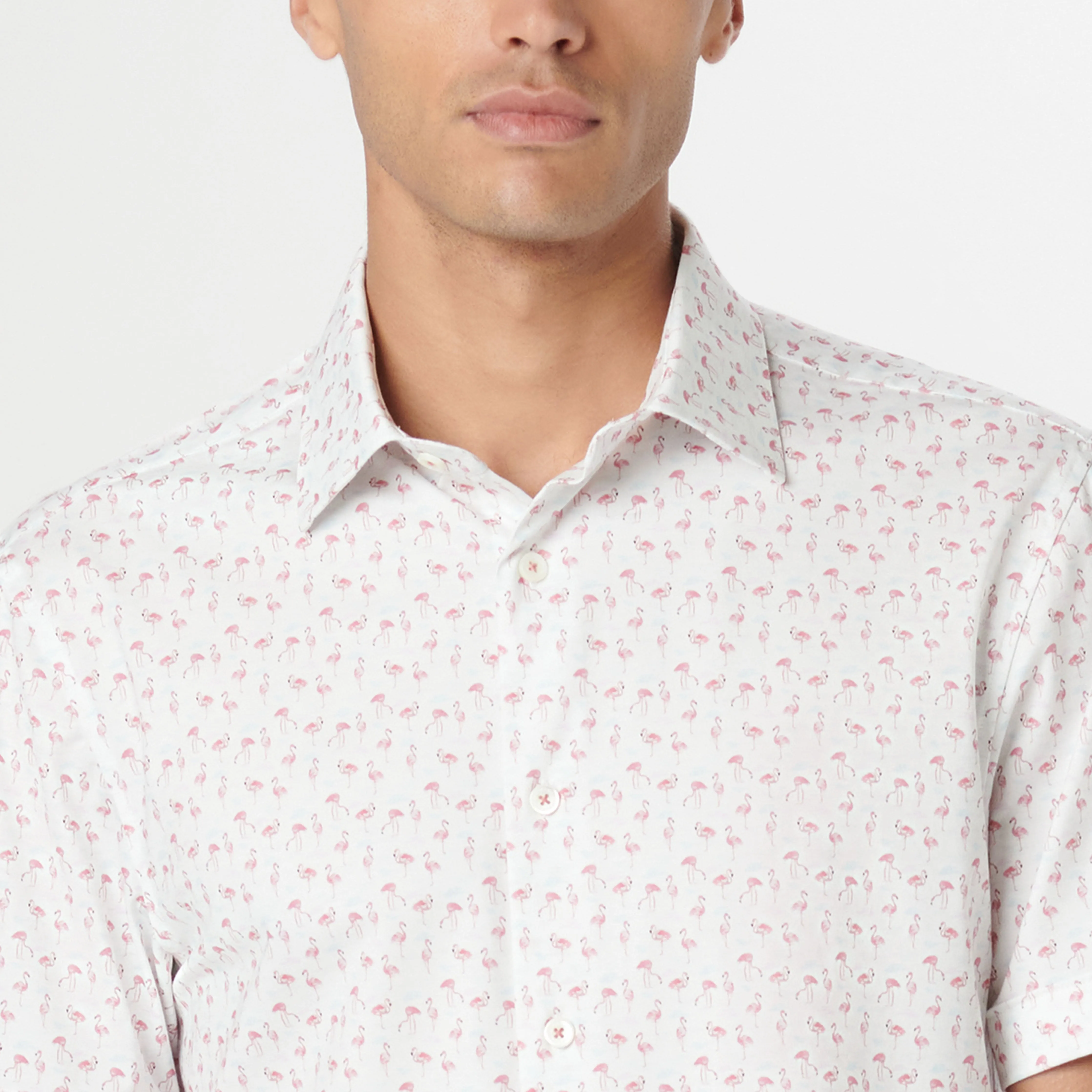 Miles Flamingo OoohCotton Short Sleeve Shirt