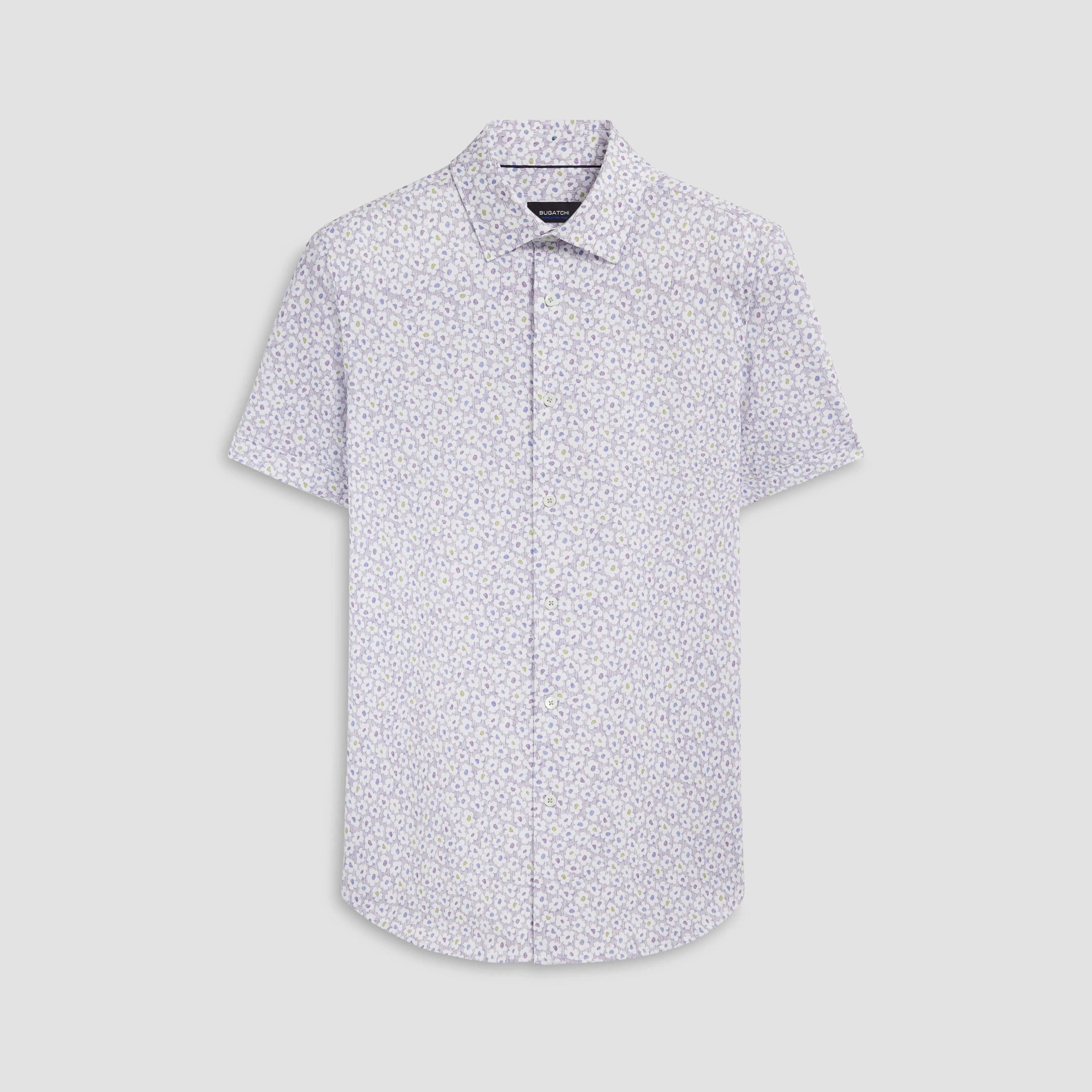 Miles Floral Print OoohCotton Short Sleeve Shirt