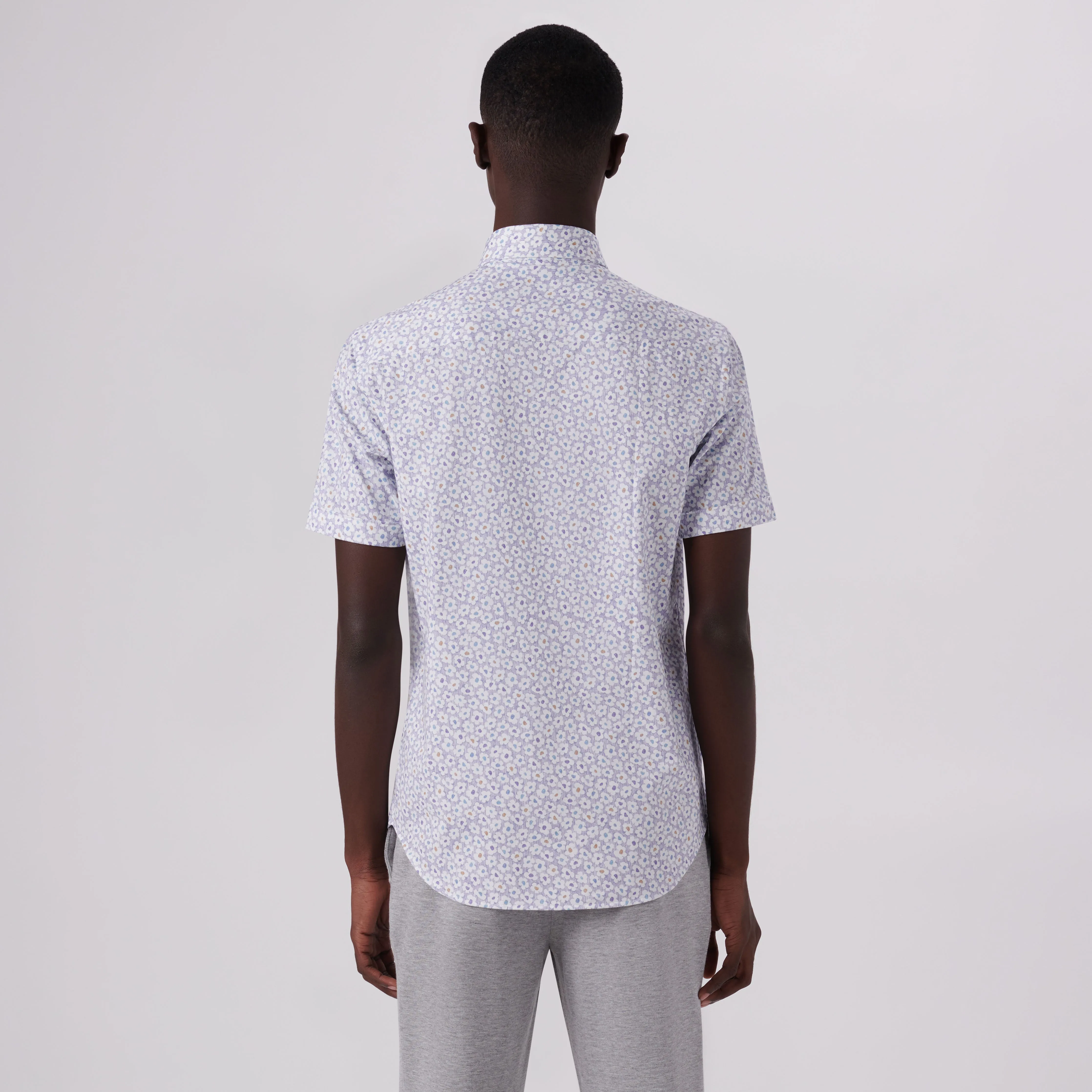 Miles Floral Print OoohCotton Short Sleeve Shirt