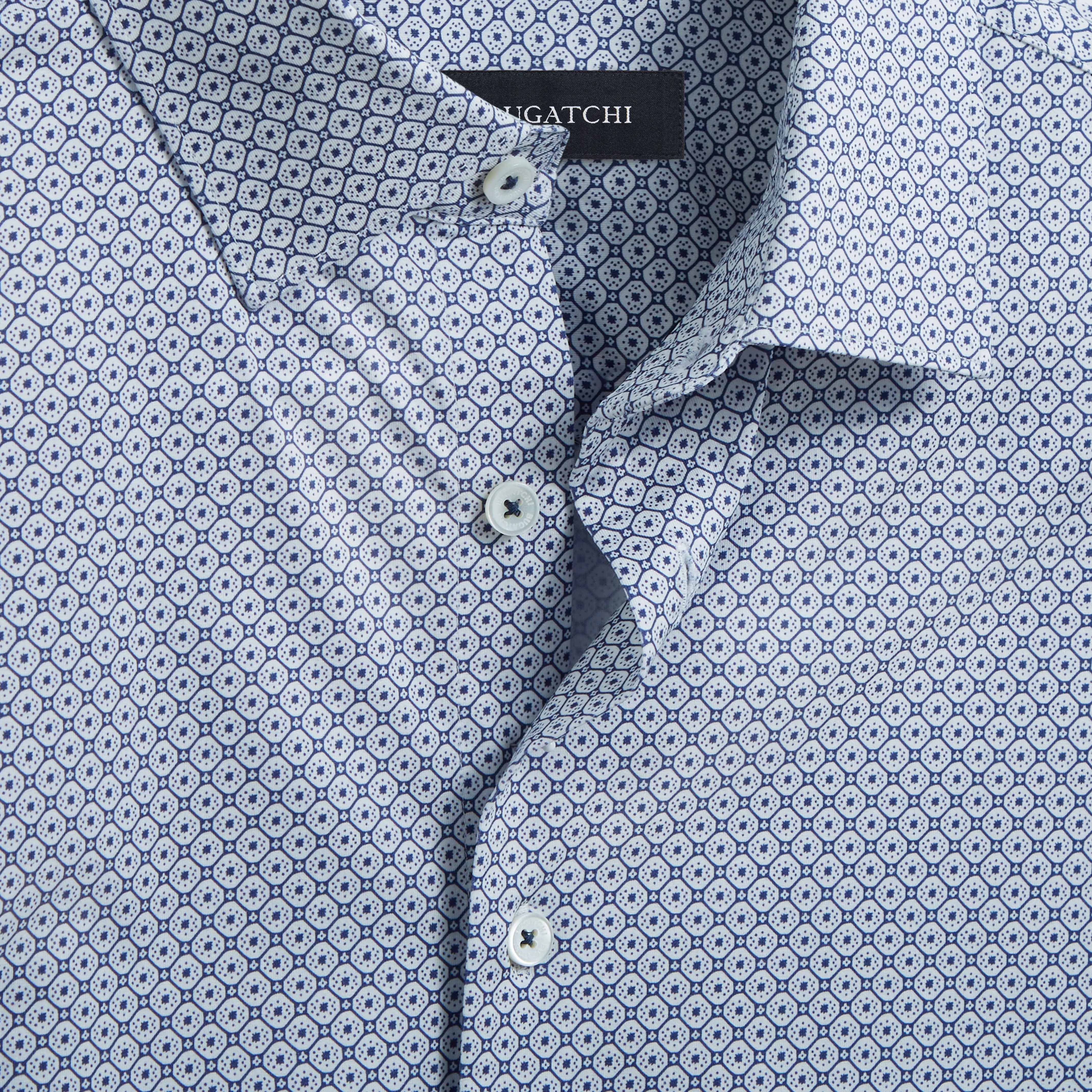 Miles Geometric OoohCotton Short Sleeve Shirt