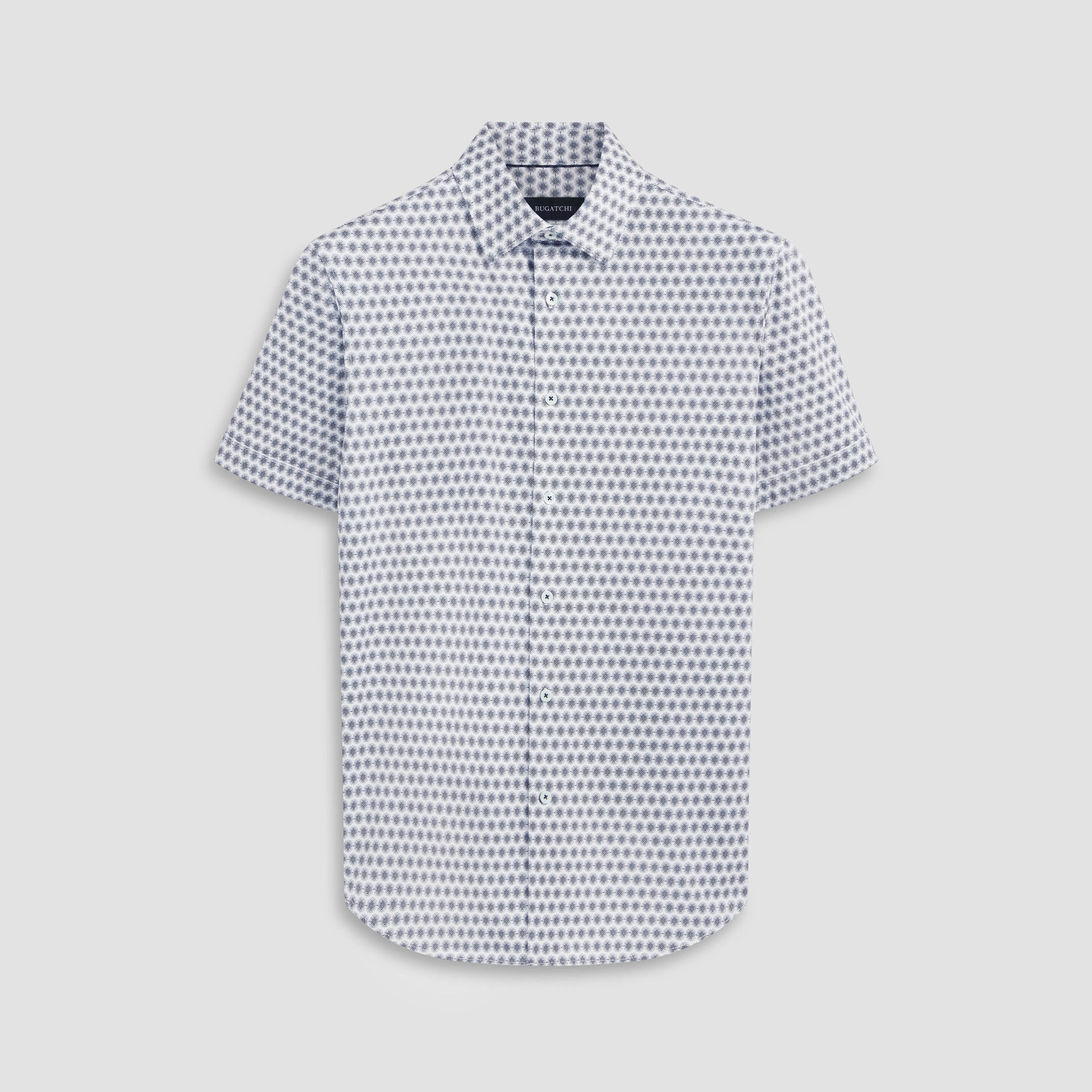 Miles Geometric OoohCotton Short Sleeve Shirt