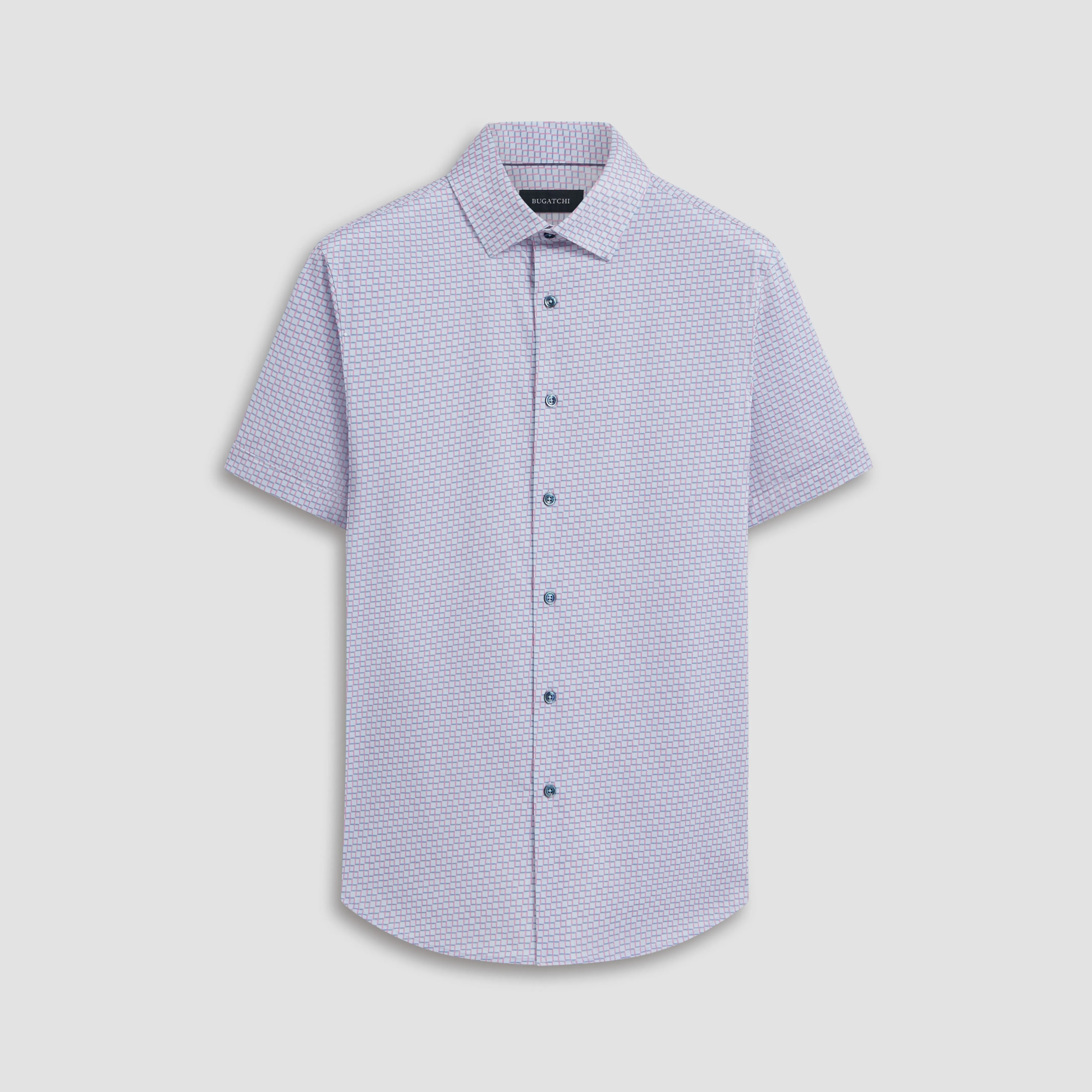 Miles Geometric OoohCotton Short Sleeve Shirt