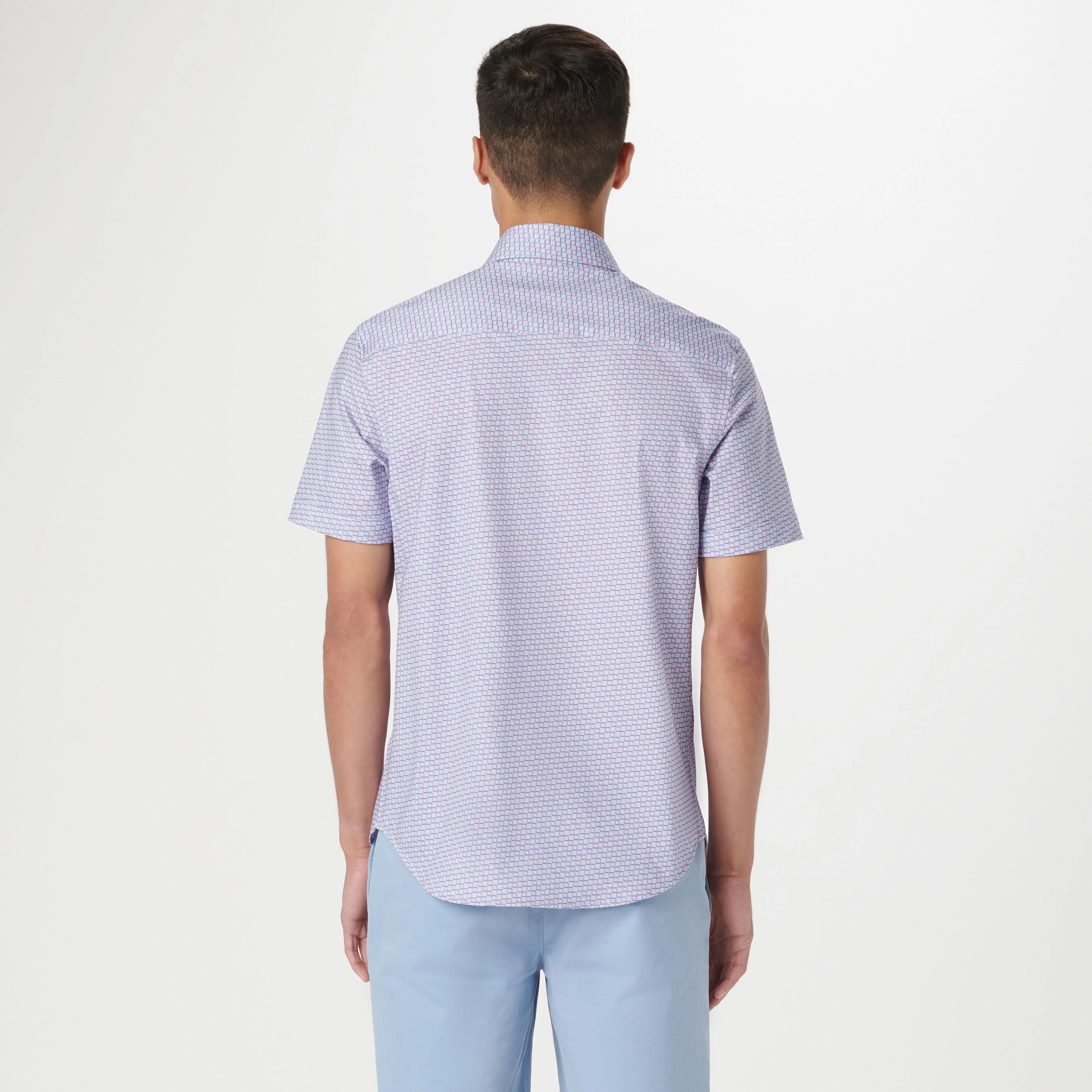 Miles Geometric OoohCotton Short Sleeve Shirt