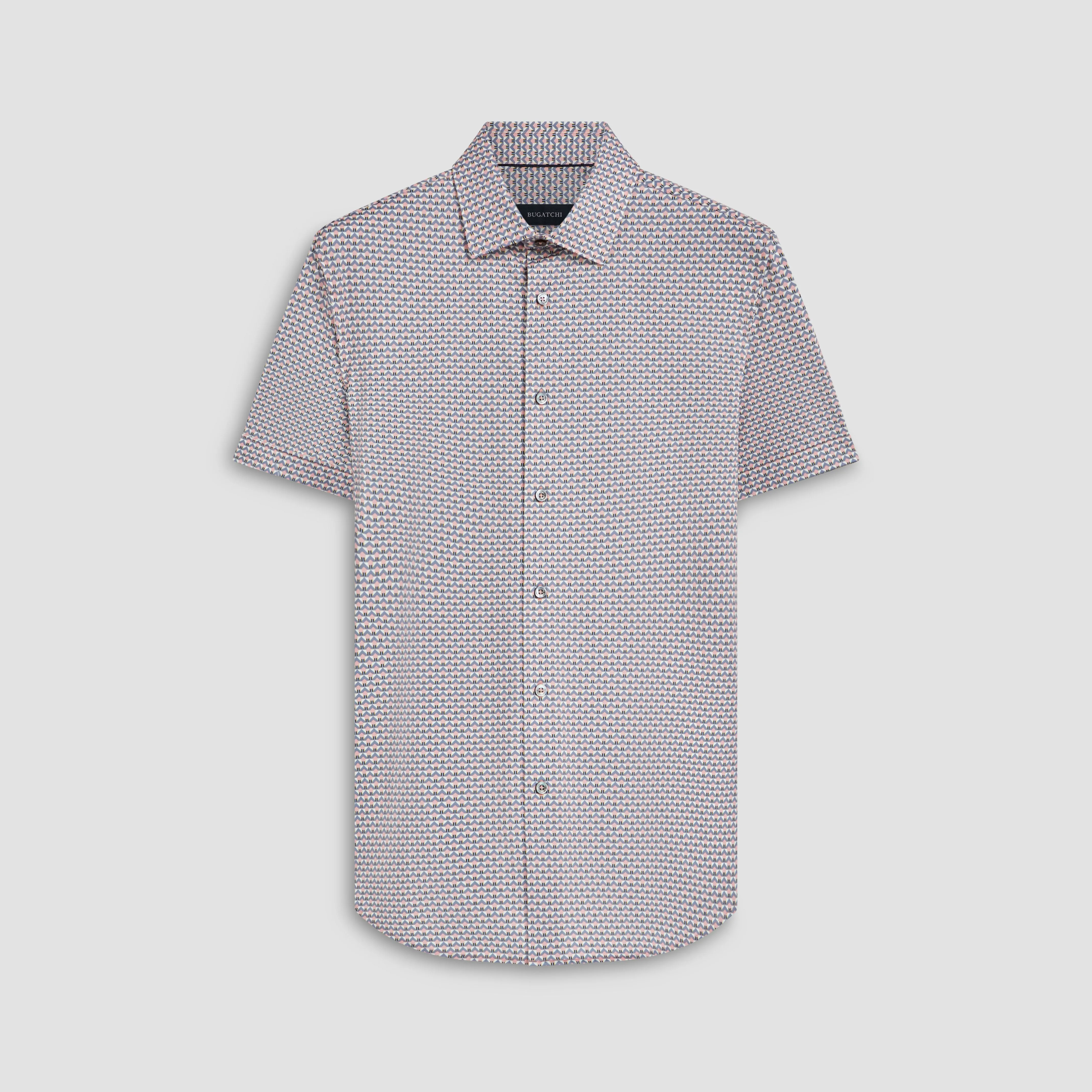 Miles Geometric OoohCotton Short Sleeve Shirt