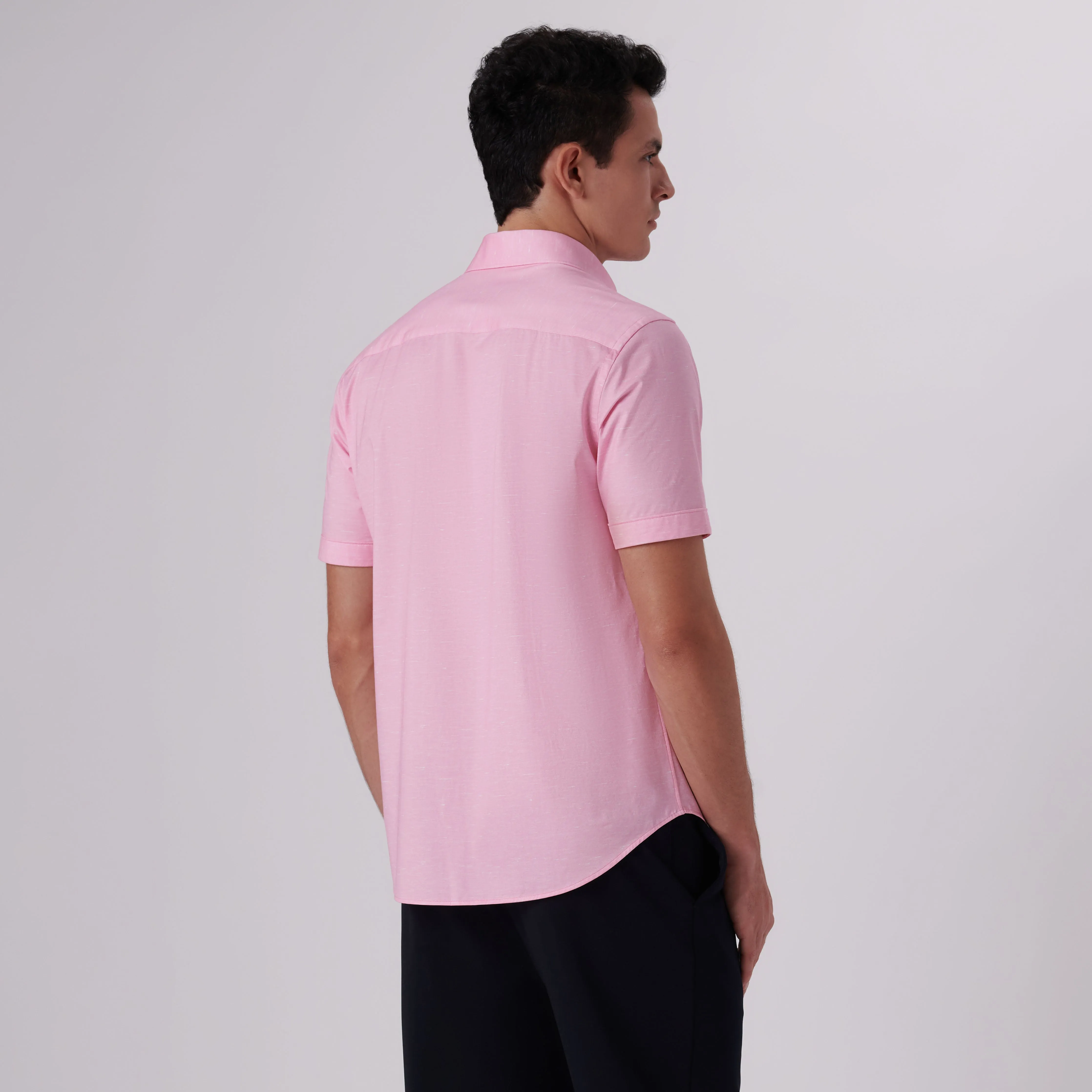 Miles Heather Print OoohCotton Short Sleeve Shirt